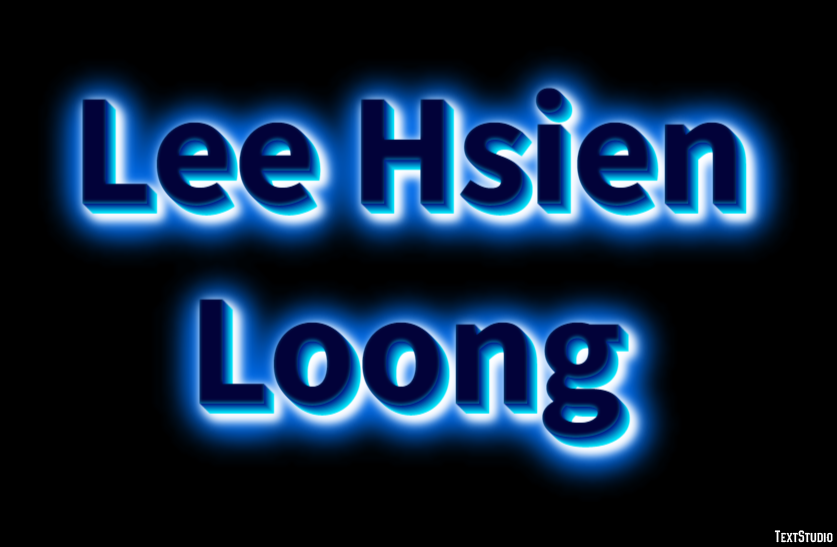 Lee Hsien Loong Efeito de texto