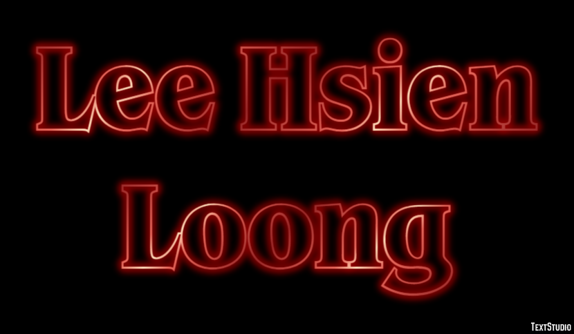 Lee Hsien Loong Texteffekt