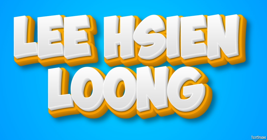 Lee Hsien Loong Efeito de texto