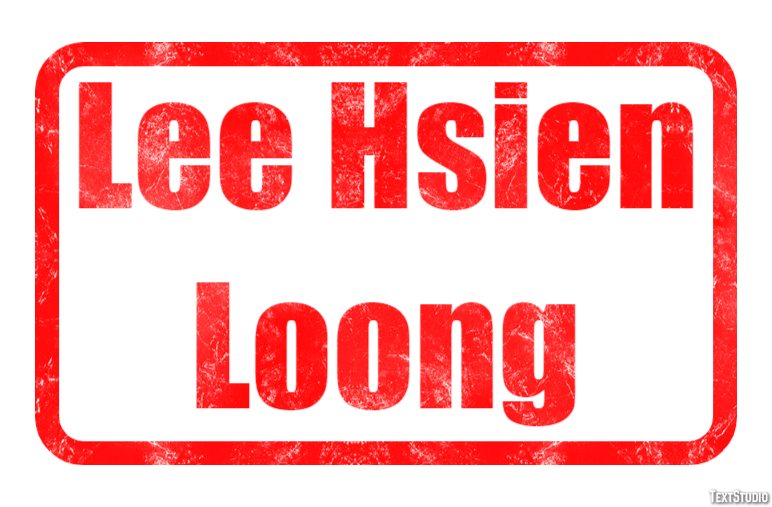 Lee Hsien Loong Texteffekt