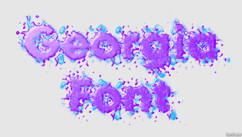 Georgia Font Text Effect