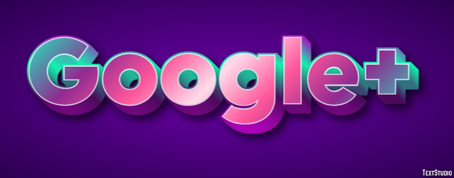 Google+ Effetto testo