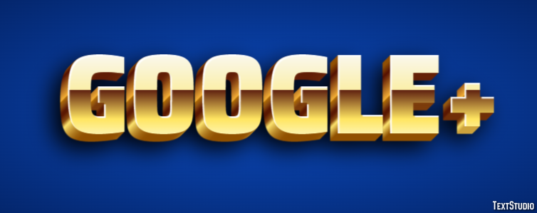 Google+ Effetto testo