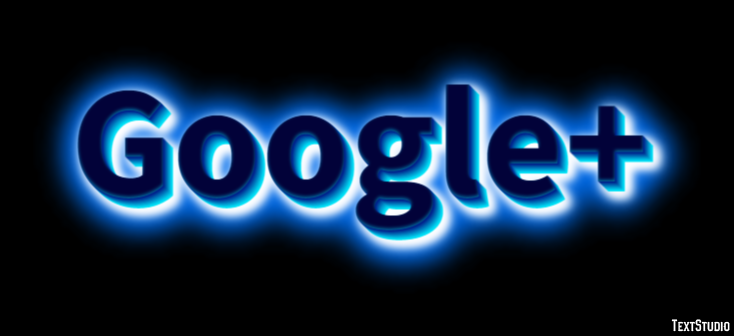 Google+ Effetto testo
