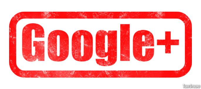 Google+ Effetto testo