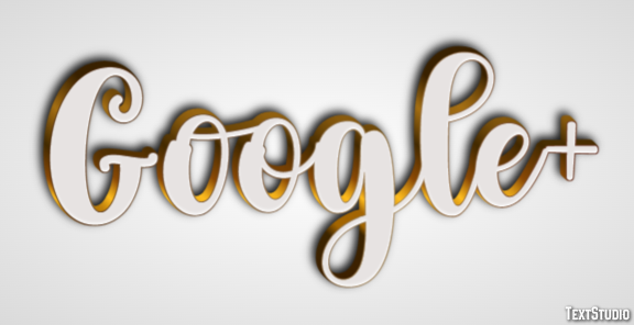 Google+ Effetto testo