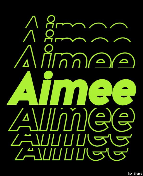 Aimee Text effect