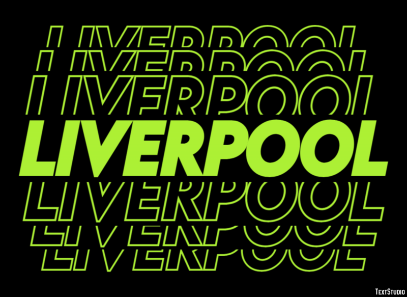 Liverpool テキスト効果