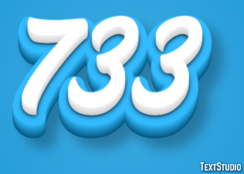 733 Efekt tekstowy