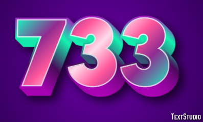 733 Efekt tekstowy