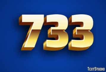 733 Efekt tekstowy