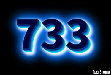 733 Efekt tekstowy