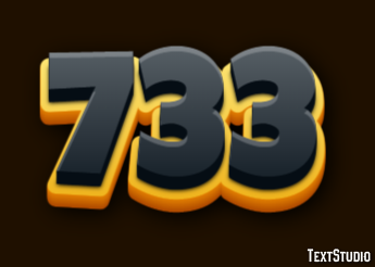 733 Efekt tekstowy