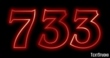 733 Efekt tekstowy