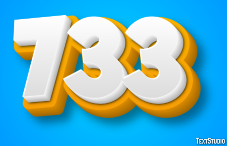 733 Efekt tekstowy