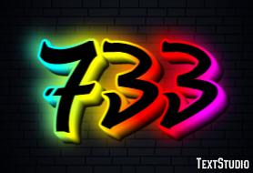 733 Efekt tekstowy