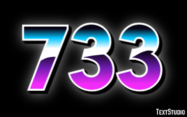 733 Efekt tekstowy