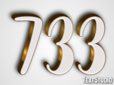 733 Efekt tekstowy