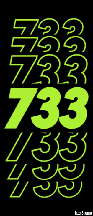 733 Efekt tekstowy