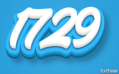 1729 Text Effect