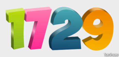 1729 Text Effect