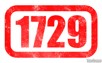 1729 Text Effect