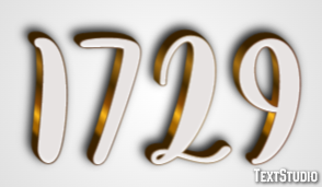 1729 Text Effect