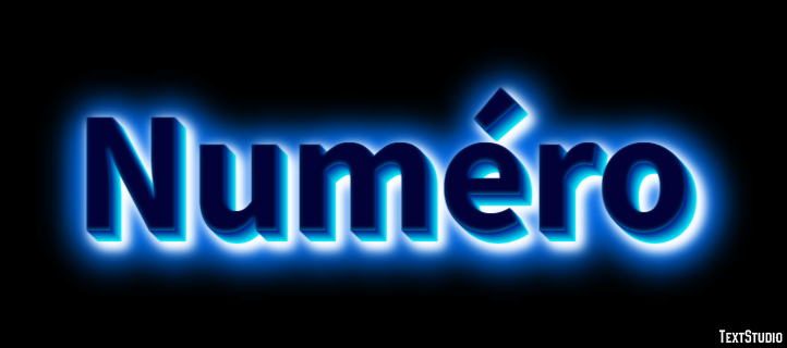 Numéro Effet de Texte