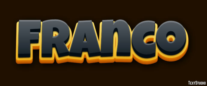 Franco Text Effect