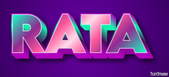 Rata Efecto de Texto