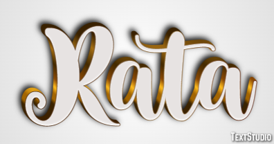 Rata Efecto de texto