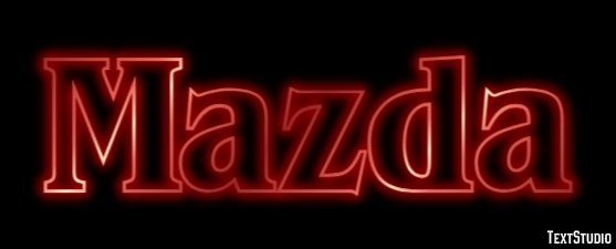 Mazda Text effect