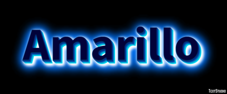 Amarillo Effetto testo