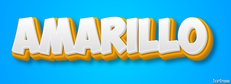 Amarillo Effetto testo