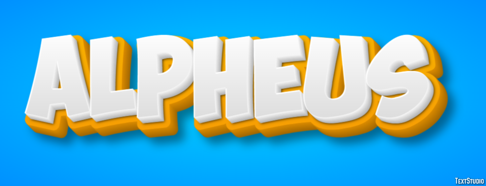 Alpheus Tekst Effect