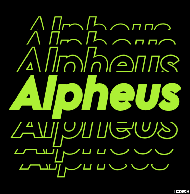 Alpheus Text Effect