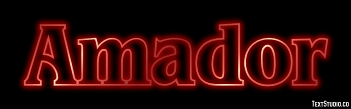 Amador Efecto de Texto