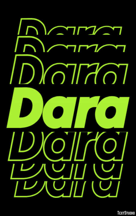 Dara Text effect