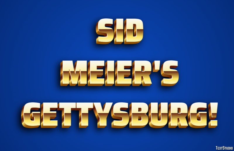 Sid Meier's Gettysburg! Effetto testo