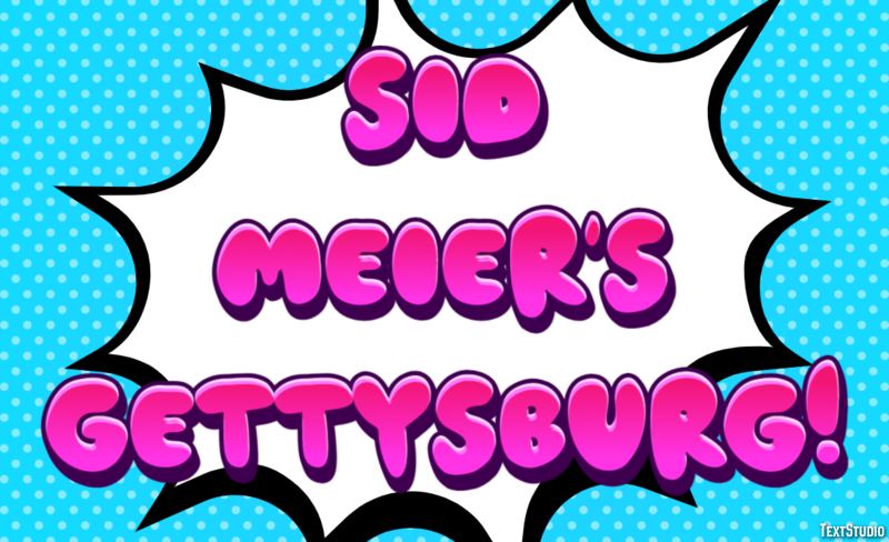 Sid Meier's Gettysburg! Effetto testo