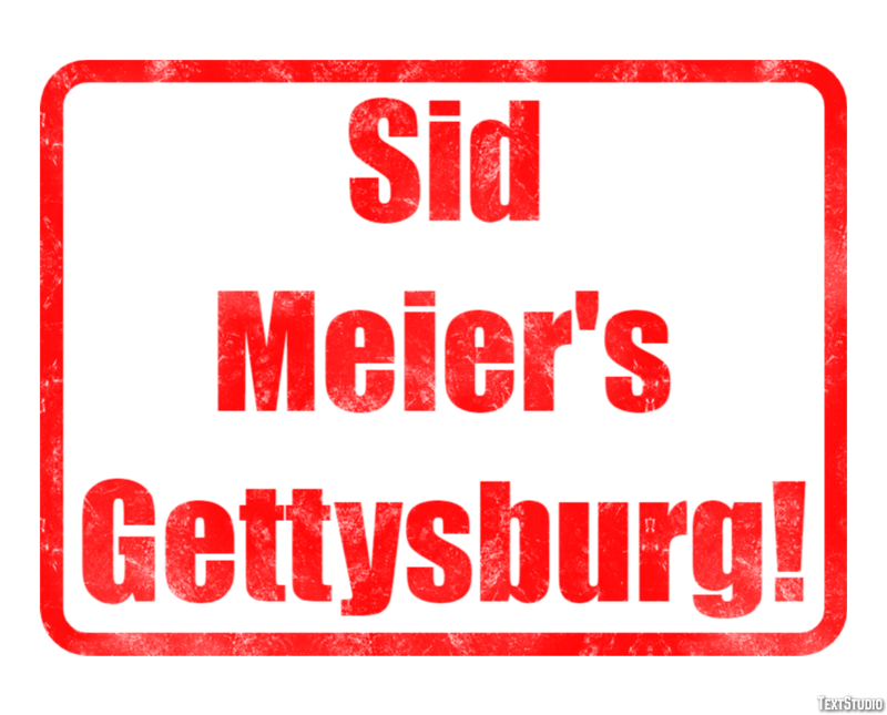 Sid Meier's Gettysburg! Effetto testo