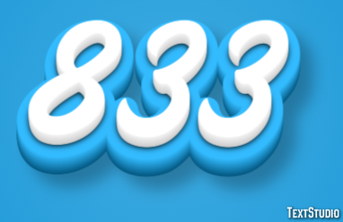 833 Text Effect