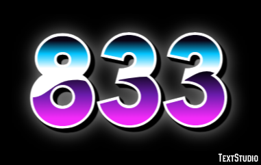 833 Text Effect