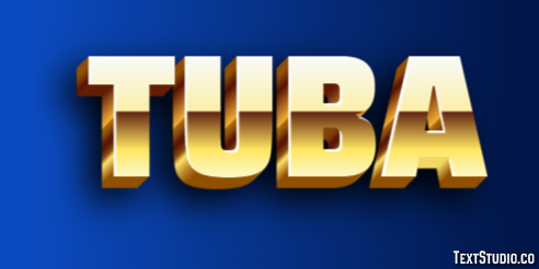 Tuba Effetto testo