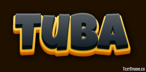 Tuba Effetto testo