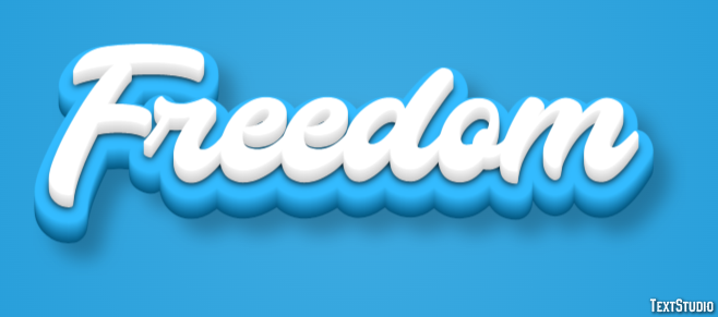 Freedom Text Effect