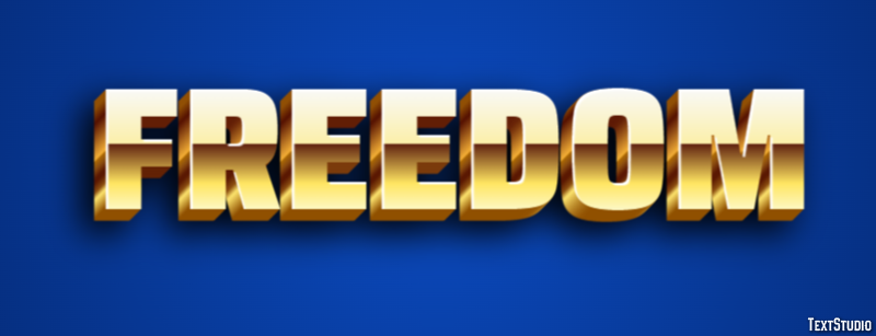 Freedom Text Effect