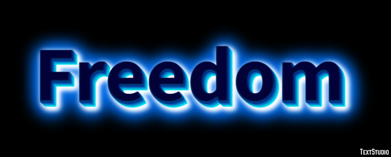 Freedom Efekt tekstowy