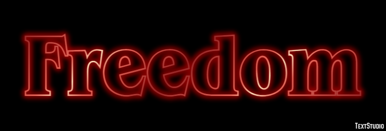 Freedom Text Effect