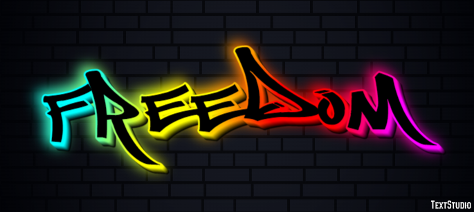 Freedom Text Effect